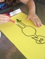 Toddler leaf pictures