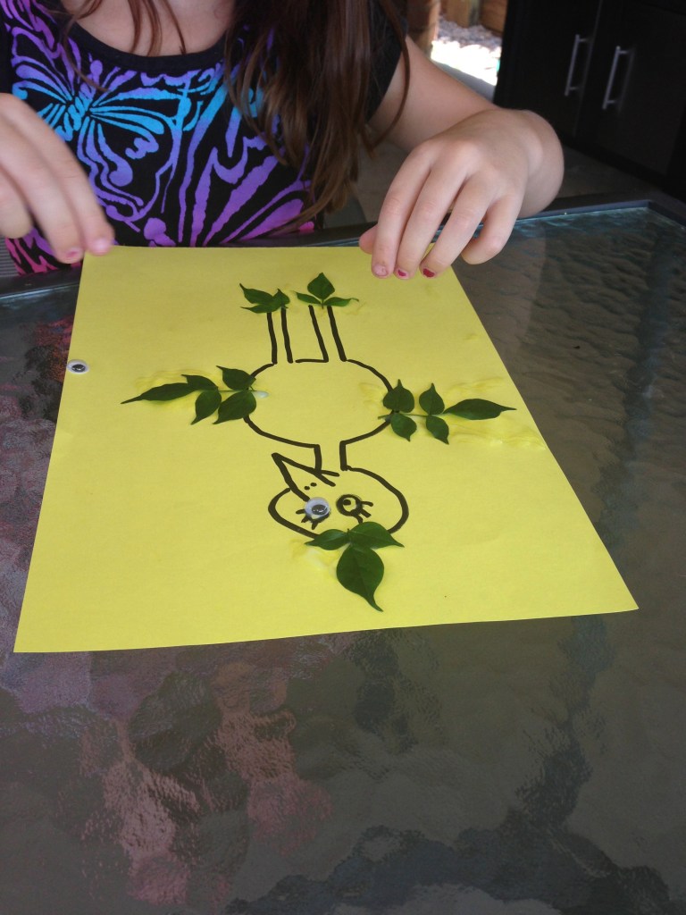 Toddler leaf craft