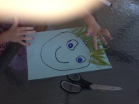 Easy toddler leaf craft.
