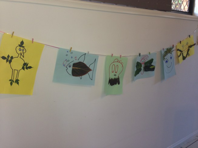 Hanging toddler craft