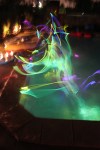 glow sticks in the&nbsp;pool
