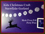 Christmas Craft for Kids, Snowflake&nbsp;Garland