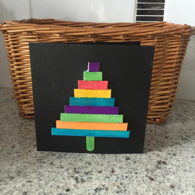 Paddle pop Christmas Tree. 